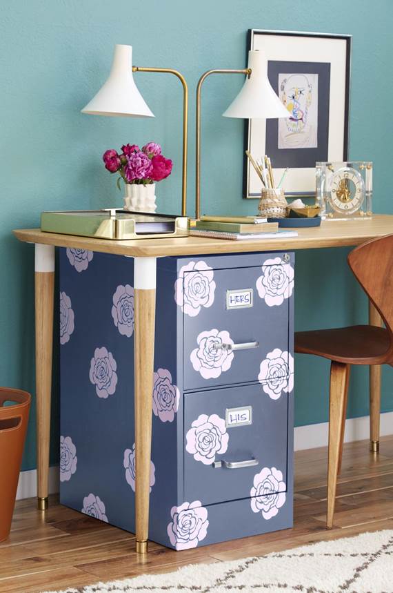 How To Makeover An Old File Cabinet
