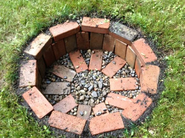 In-the-ground Brick Fire Pit