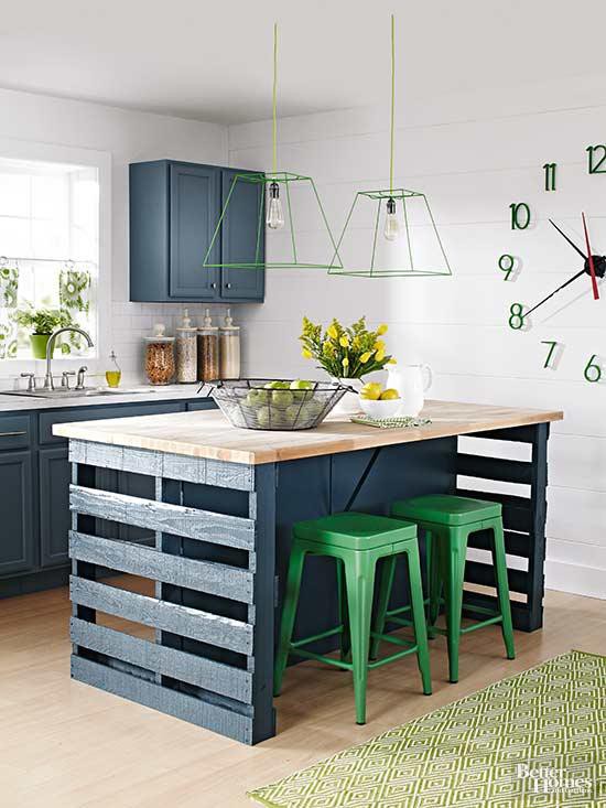 Kitchen Island From Wood Pallets