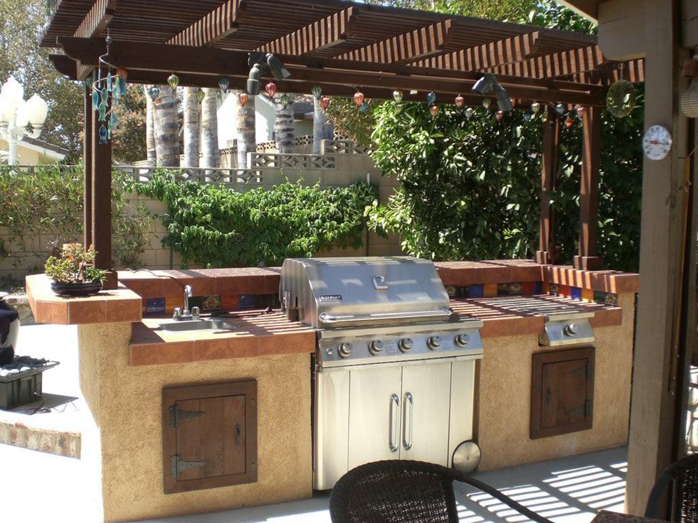 Large DIY Outdoor Kitchen