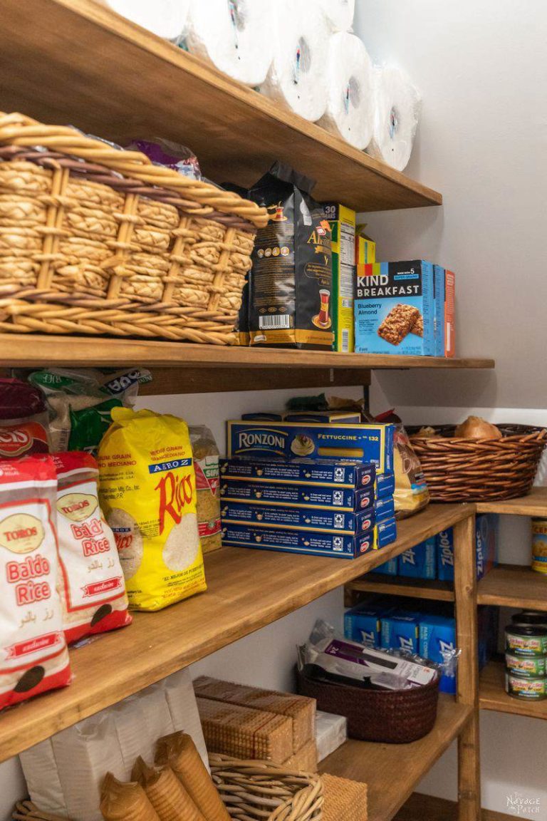 Large DIY Pantry Shelves