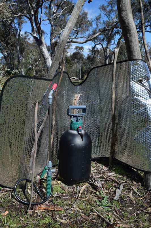 Making your own DIY camp shower