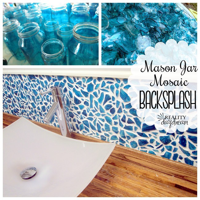 Mason Jar Backsplash 