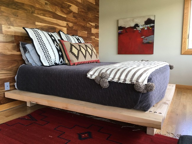 Massive Timbered Platform Bed