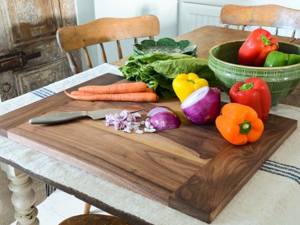Modern Kitchen Wood Cutting Board DIY