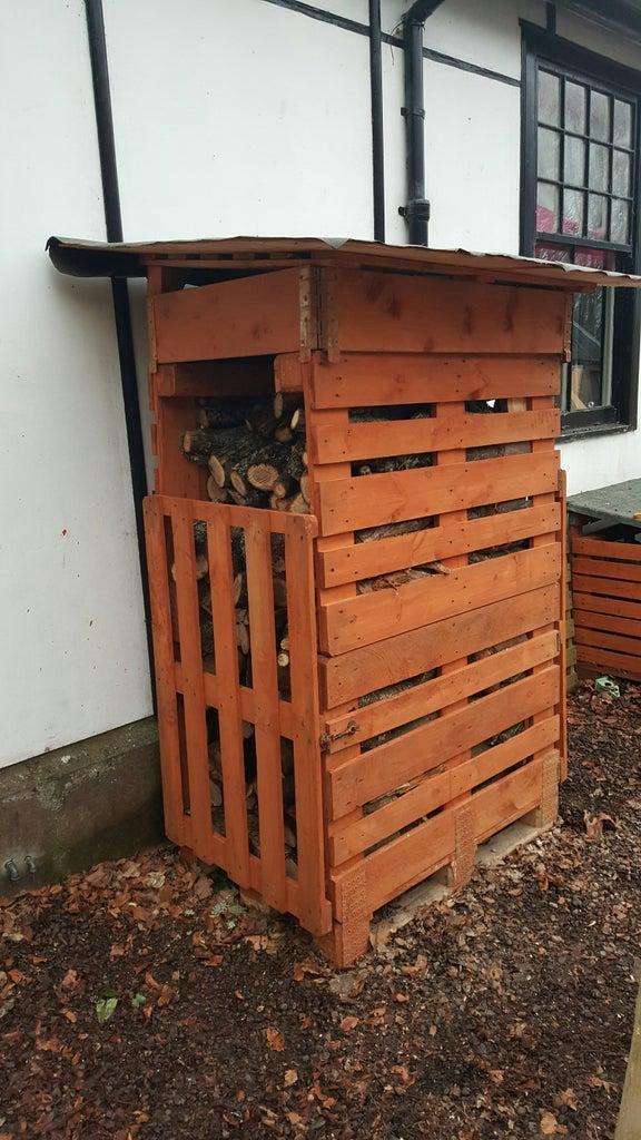 Pallet Log Shed Build