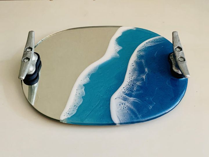 Ocean Mirror Tray