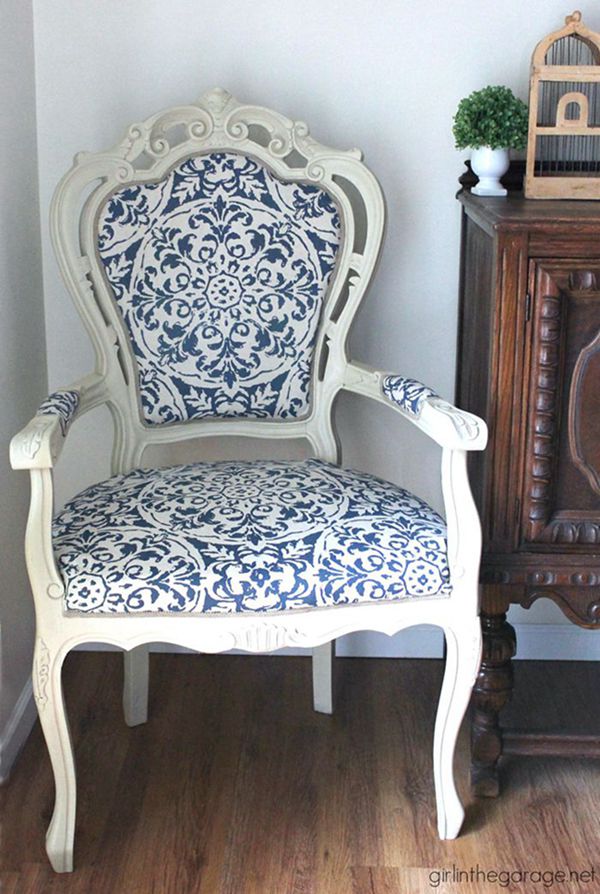 Reupholstered Chair Makeover Throne