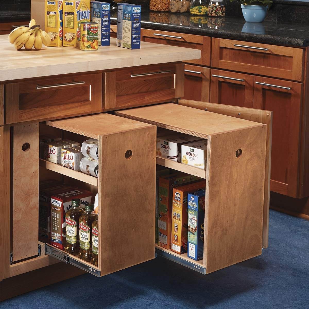DIY Lower Cabinet Rollouts
