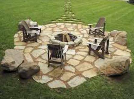 Rustic Pit Patio