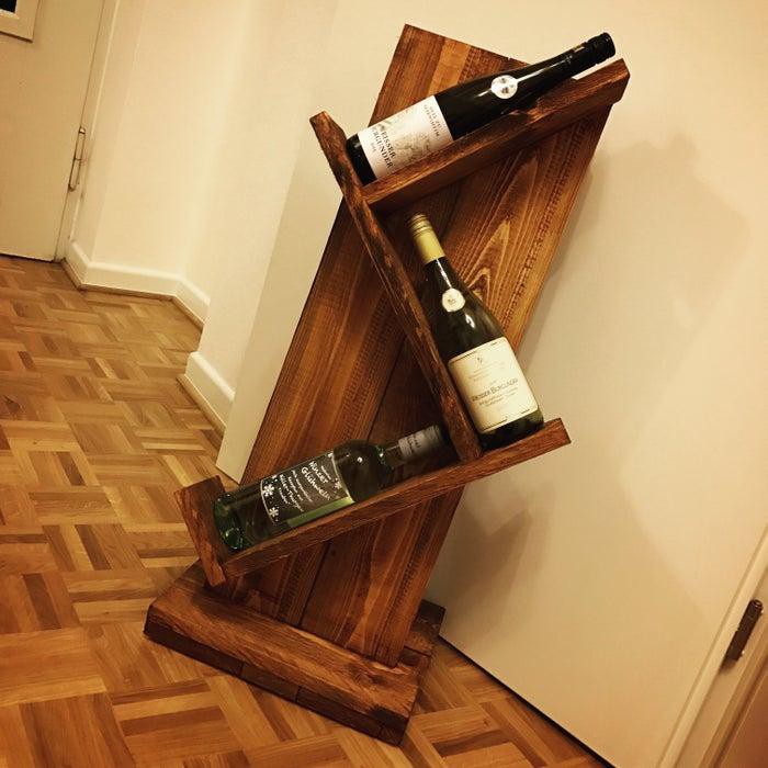 Rustic Wine Rack DIY