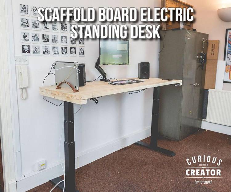 Scaffold Board Electric Standing Desk