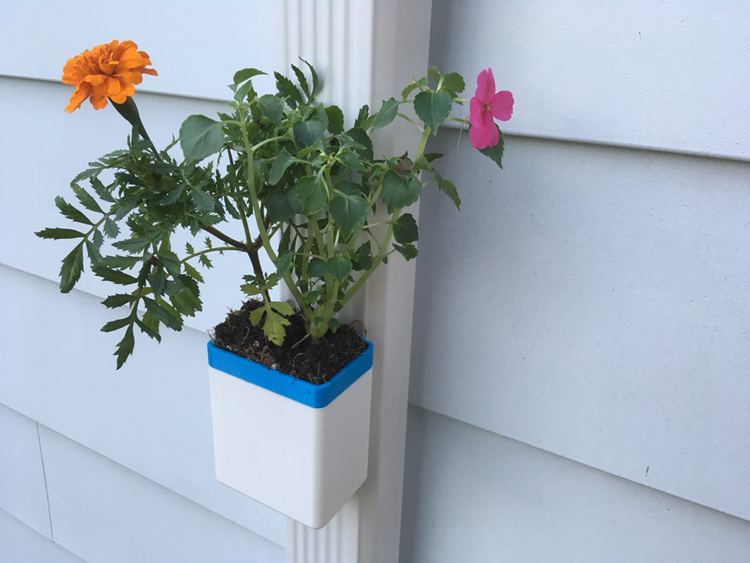 Self Watering Downspout Planter