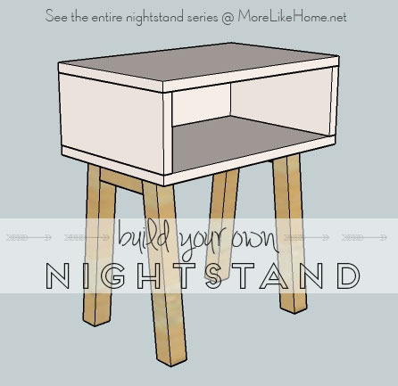 Simple And Modern Nightstand Plan