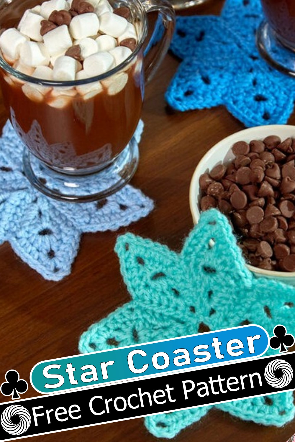 Star Free Crochet Coaster