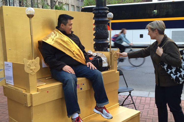 Throne Chair With Wings