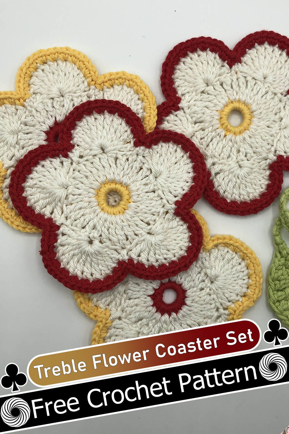 Treble Flower Coaster Set