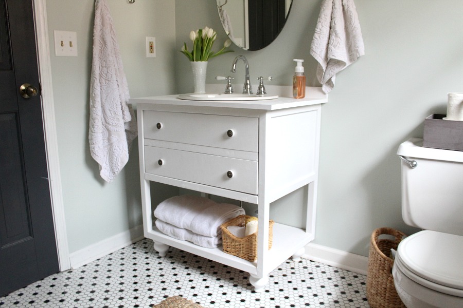 Vintage Style Bathroom Vanity DIY