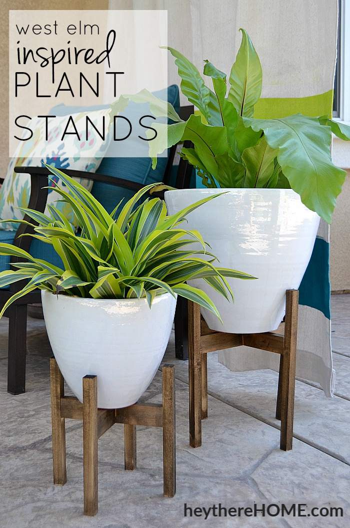 West Elm Inspired Plant Stand