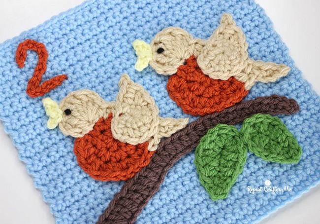 2 Birds Free Crochet Quiet