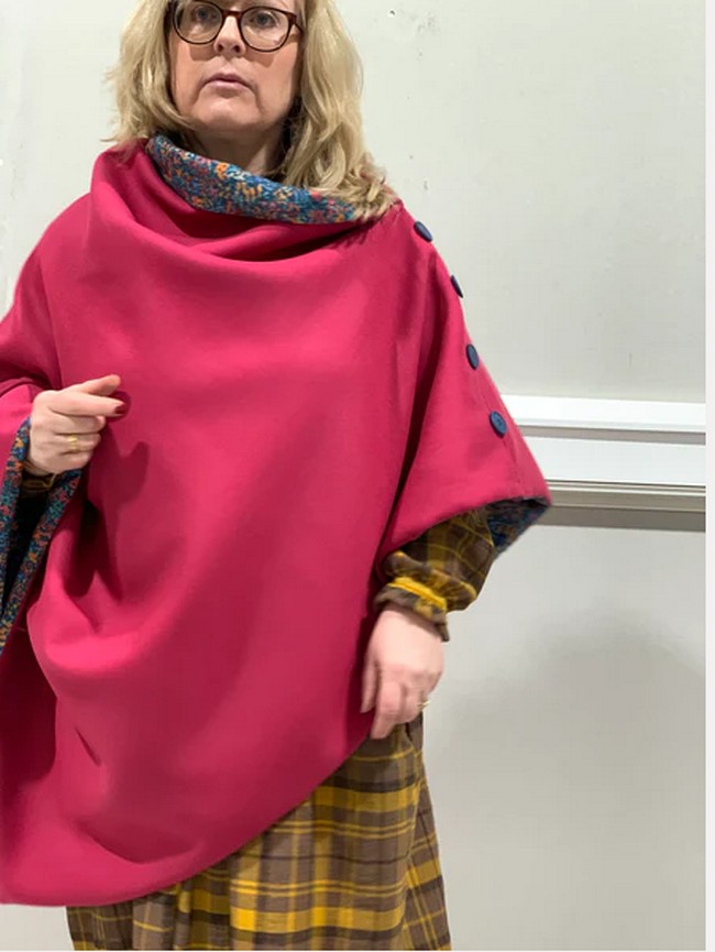 Assymetric Poncho Sewing Pattern