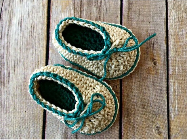 Basic Baby Booties Free Crochet Pattern