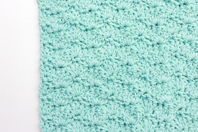 Basic Shell Stitch Washcloth Crochet Pattern