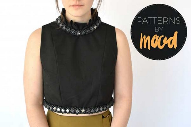 Beaded Cropped Top Sewing Pattern