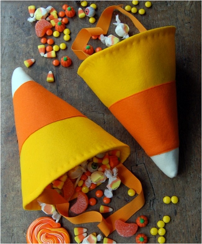 Candy Corn Treat Or Treat Bag