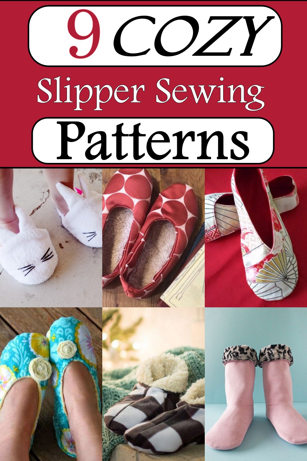 Cozy Slipper Sewing Patterns 1