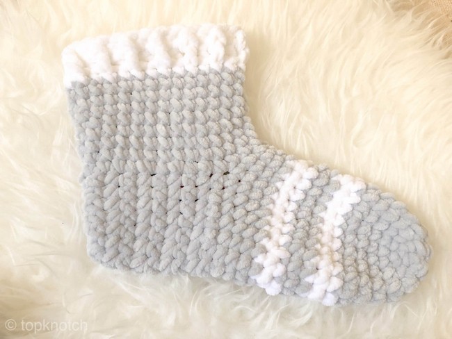 Cozy Velvet Crochet Socks