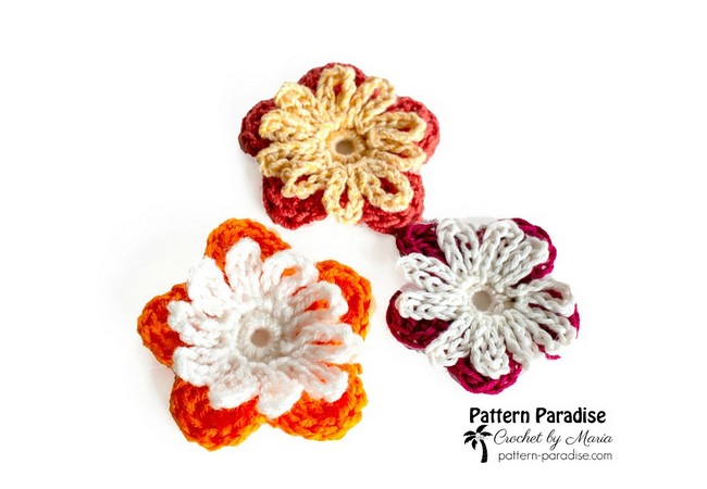 Crochet Flower Lolli Holders