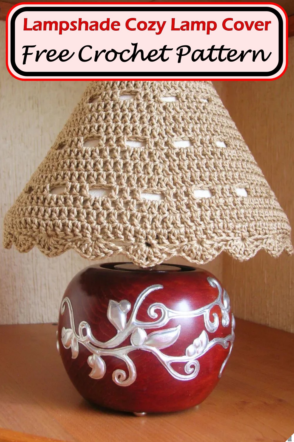 Crochet Lampshade Cozy Lamp Cover