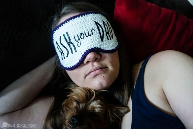 Crochet Sleep Mask Free Crochet Pattern