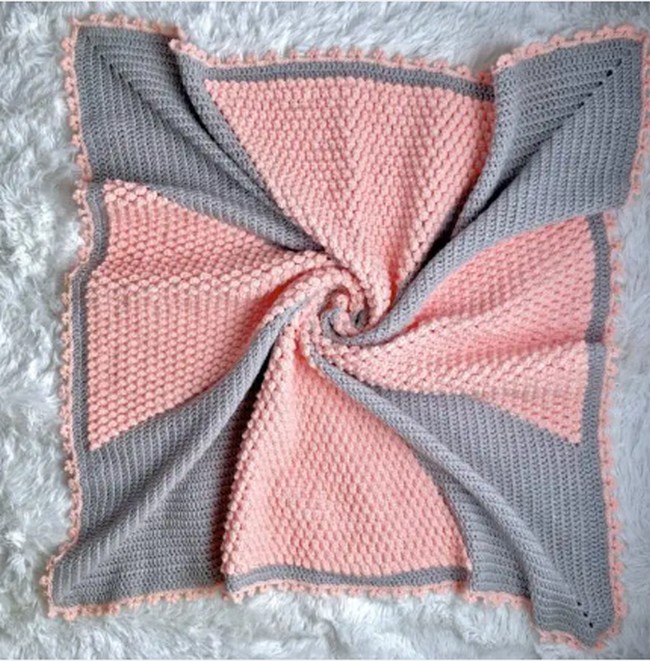 Cross My Heart Baby Blanket Free Crochet Pattern