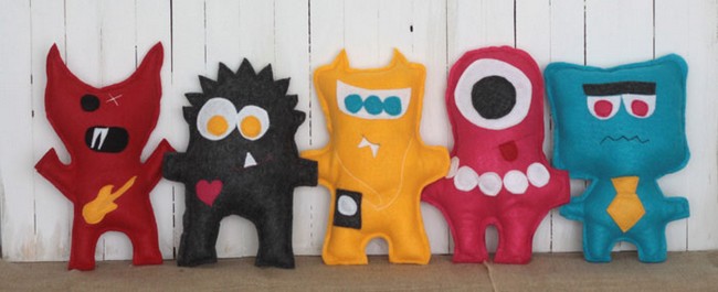 Cute Felt Monsters