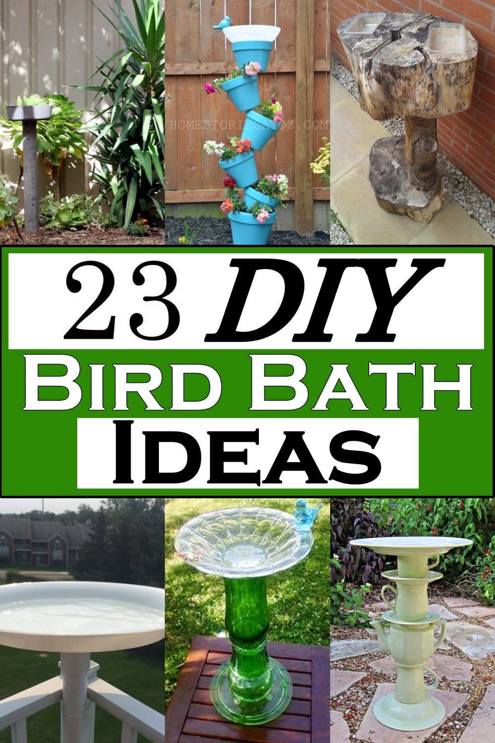 DIY Bird Bath Ideas 1