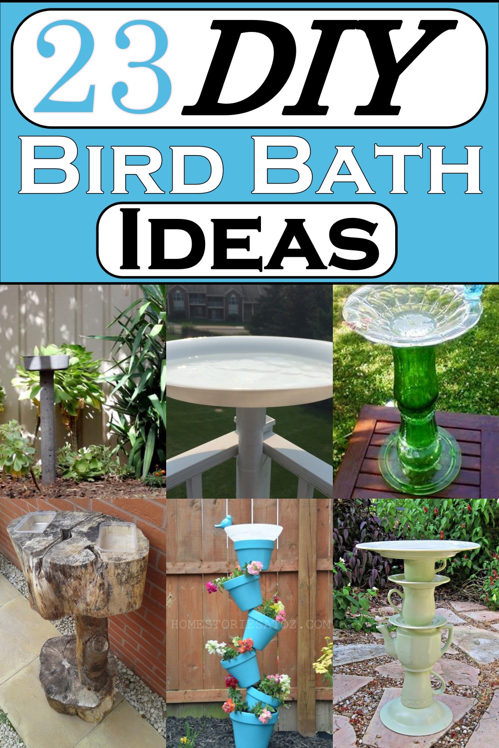 DIY Bird Bath Ideas