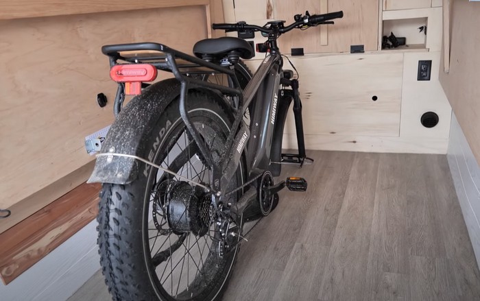 DIY Cargo Trailer Camper E-bike Rack