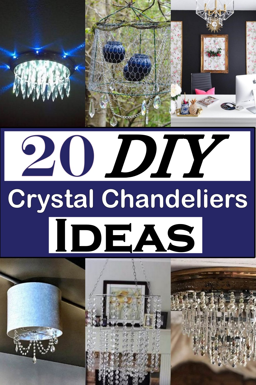 These DIY crystal chandeliers are easy to make and are a great way to add some style and glamour to your home.