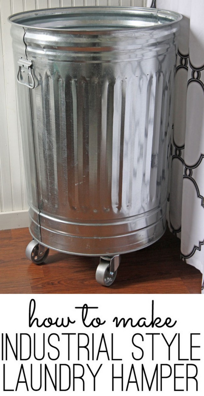 DIY Industrial-Style Laundry Hamper