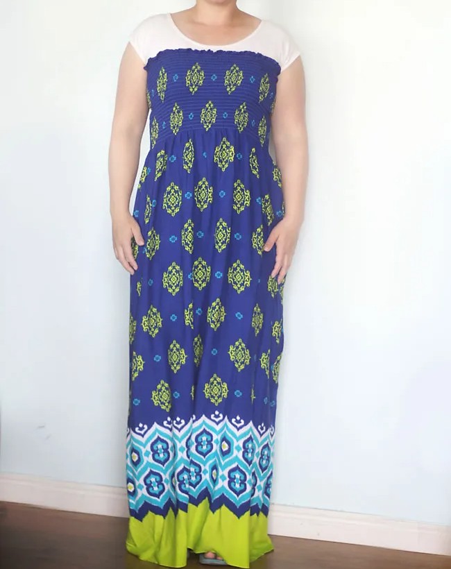 DIY Maxi Dress With Just One Seam