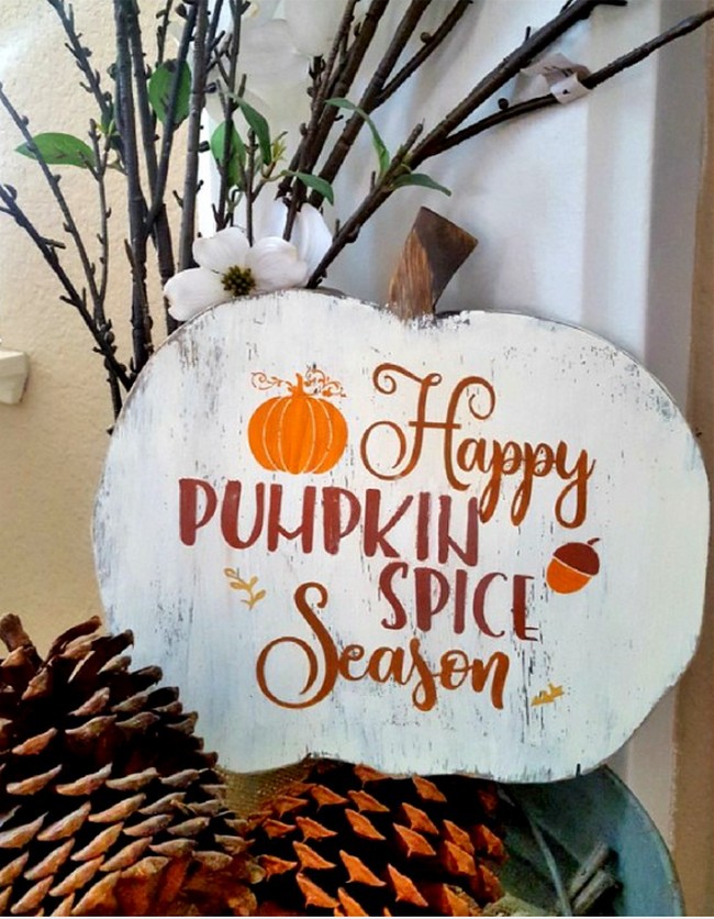 DIY Wood Pumpkin Sign