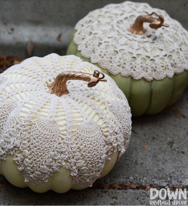 Doily Pumpkins