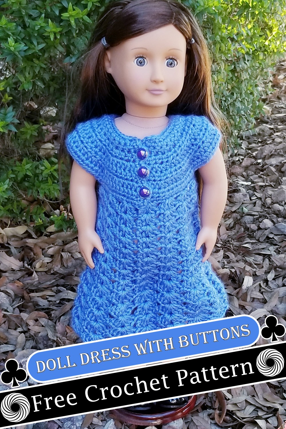 Doll Dress With Buttons