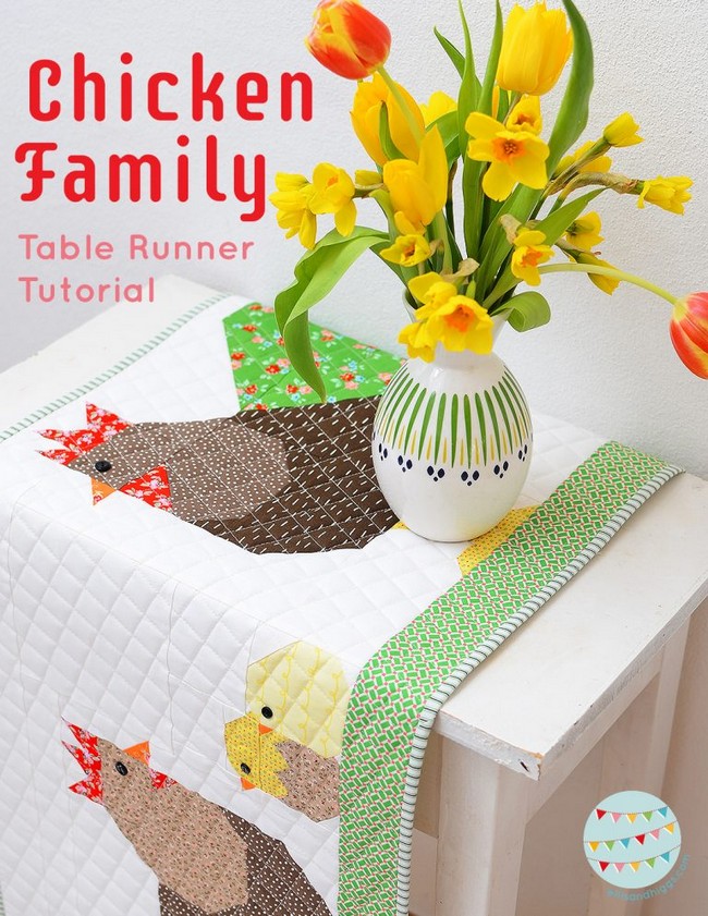 Easter Quilted Table Runner