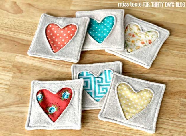 Easy Fabric Coasters