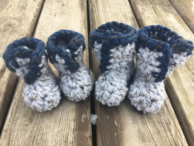 Easy Free Crochet Baby Booties