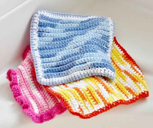 Easy Free Crochet Dishcloth