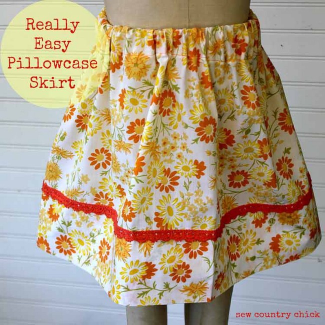 Easy Pillowcase Skirt